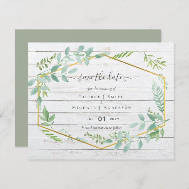 Lámina La vegetación rústica en el Boda de presupuesto pa (Anverso / Reverso)