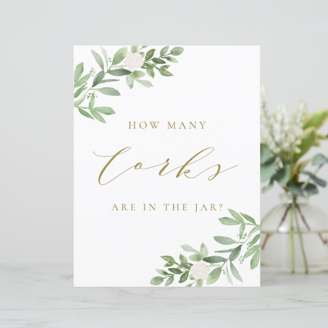 Lámina La vegetación y las flores blancas: ¿cuántos Rótul (Anverso de pie)