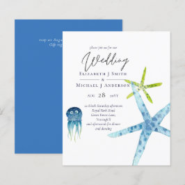 Lámina La vida en el OCÉANO de presupuesto invita a la es