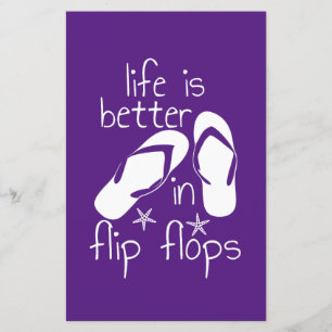 Lámina La Vida Es Mejor En Flip Flops