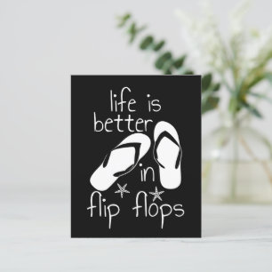 Lámina La Vida Es Mejor En Flip Flops