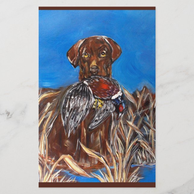 LÁMINA LABRADOR CHOCOLATE (Anverso)