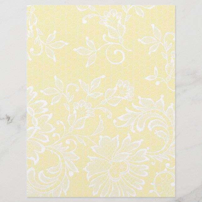 Lámina Lace en papel de cuaderno de Bonito de línea (Anverso)