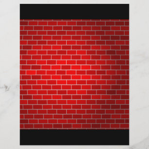 Lámina Ladrillo rojo con fondo foco