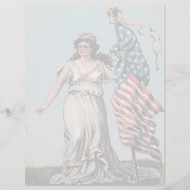 Lámina Lady Liberty Letterhead (Anverso)