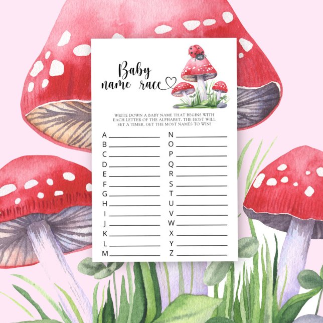 Lámina Ladybug - Juego de carreras de nombres de bebé (Subido por el creador)