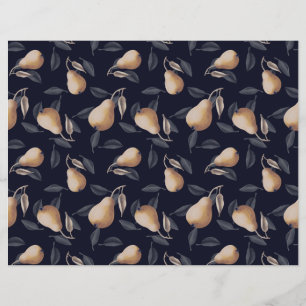 Lámina Lágrimas amarillos pálidos en la guía de fondo osc