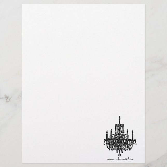 Lámina lámpara de araña negra (Anverso)