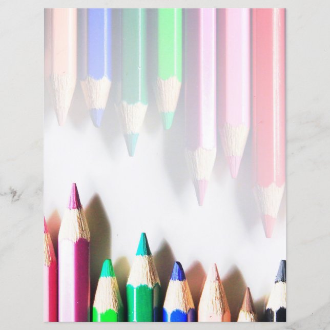 Lámina Lápices de colores (Anverso)