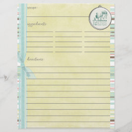 Lámina Las Cocinas Son Para La Receta De Doble Lado Inser