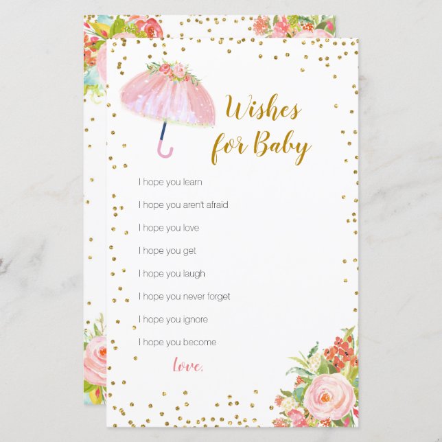 Lámina Las duchas de abril traen consigo los deseos de la (Anverso / Reverso)