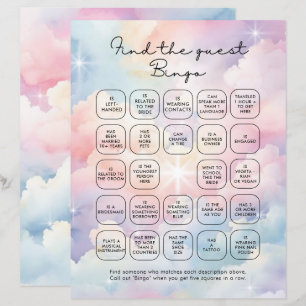 Lámina Las Elegantes Nubes Pastel Encuentran El Bingo Inv