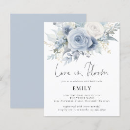 Lámina Las flores azules del presupuesto aman en la ducha