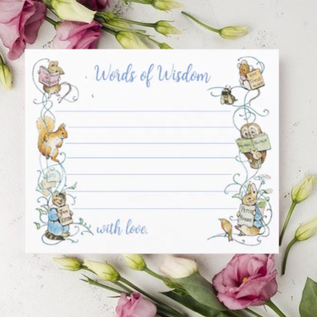 Lámina Las palabras de sabiduría de Baby Shower de Peter  (Subido por el creador)