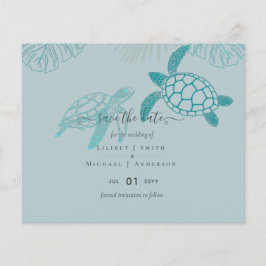 Lámina Las tortugas marinas Boda arte de línea moderna