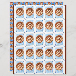 Lámina Latte Art Coffee Cup