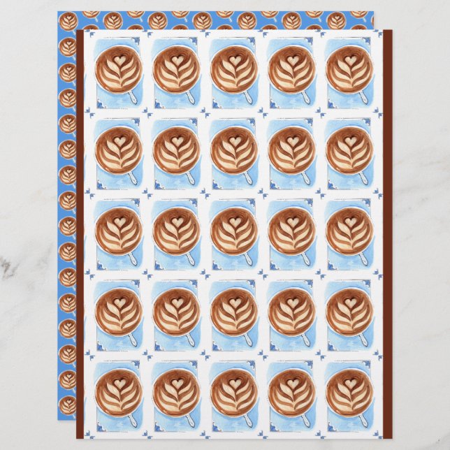 Lámina Latte Art Coffee Cup (Anverso / Reverso)