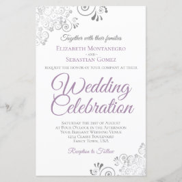 Lámina Lavanda en bodas blancas con presupuesto invitan a