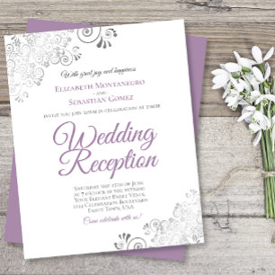 Lámina Lavanda en la recepción de la boda blanca invitada