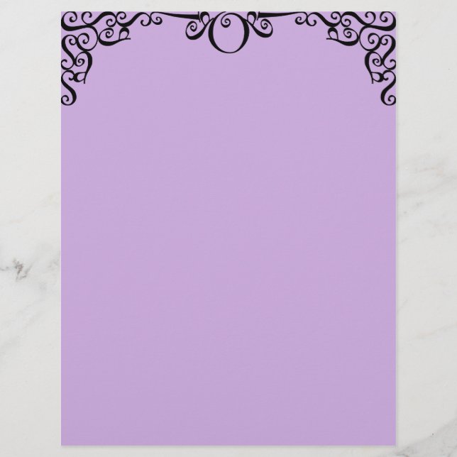 Lámina Lavender Filigree (Anverso)