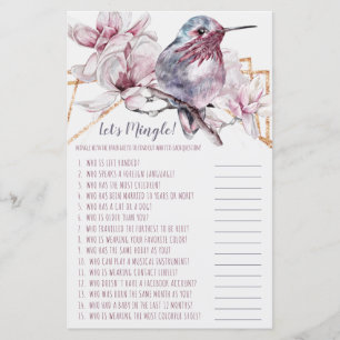 Lámina Lavender & Gold Hummingbird Vamos a hacer tontería