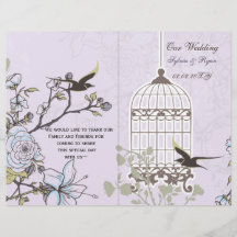 Lavender Lilac boda de aves de corral vintage
