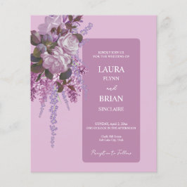 Lámina Lavender, Lilacs, Rosas, Boda Presupuestario