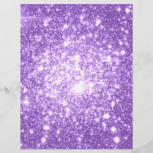Lámina Lavender Purple Stars