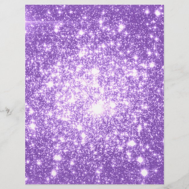 Lámina Lavender Purple Stars (Anverso)
