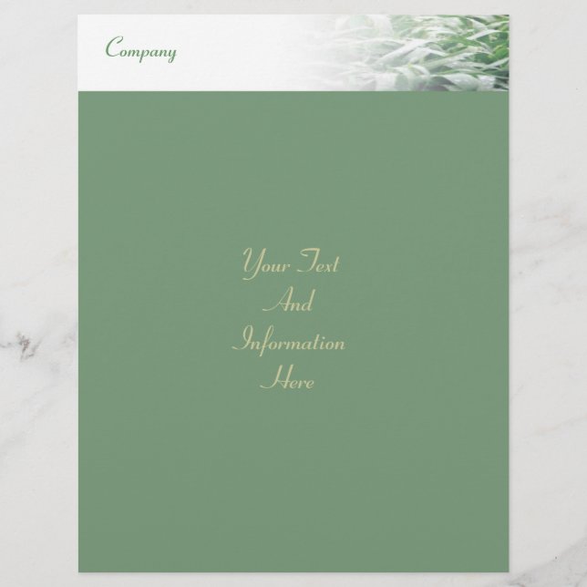 Lámina Lawn Letterhead (Anverso)