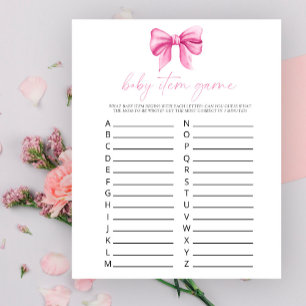 Lámina Lazo rosa - Juego de artículos para bebés. Juego d
