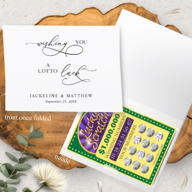 Lámina Le Deseo Un Lotto Luck Favor Lottery Card Holder (Subido por el creador)