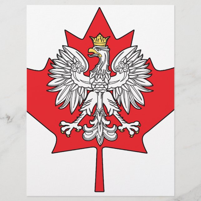 Lámina Leaf de arce canadiense polaco (Anverso)