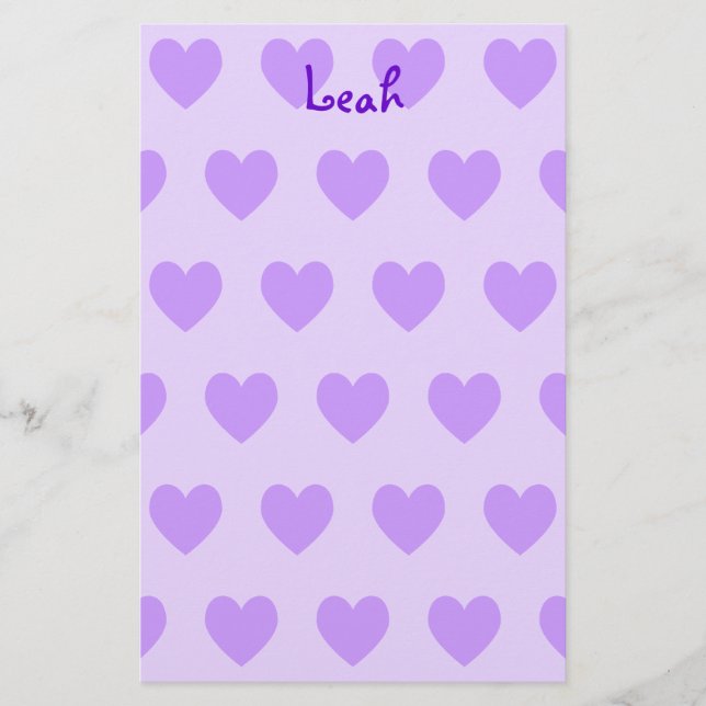 Lámina Leah en morado (Anverso)