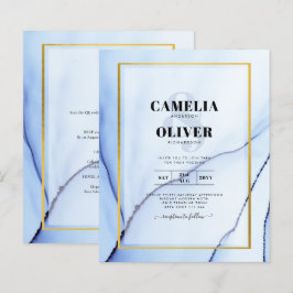 Lámina LeahG Blue Gold INK Resumen de boda