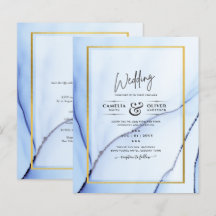 LeahG Blue Gold INK Resumen de boda