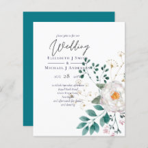 LeahG Boda floral Rústico de Rosa Blanca