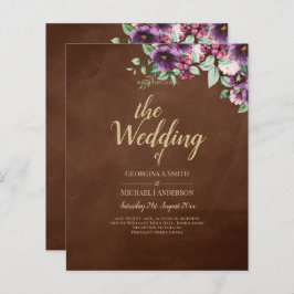 Lámina LeahG Brown Berry Plum Purple Boda Caer Invierno