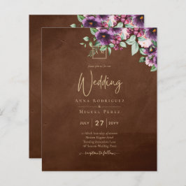 Lámina LeahG Brown Berry Plum Purple Boda Caer Invierno