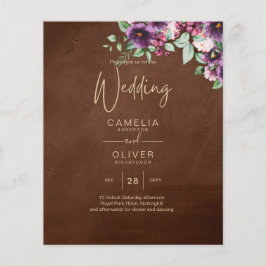 Lámina LeahG Brown Berry Plum Purple Boda Caer Invierno