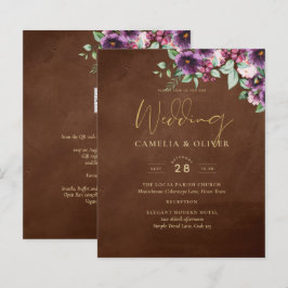 Lámina LeahG Brown Berry Plum Purple Boda Caer Invierno