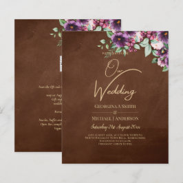 Lámina LeahG Brown Berry Plum Purple Boda Caer Invierno