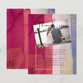 Lámina LeahG BUDGET Boda Berry Red Purple Watercolor