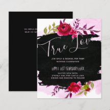 LeahG Budget Rosa Rosa Negro Boda moderno