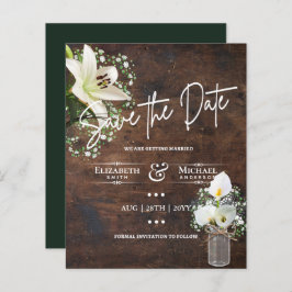 Lámina LeahG BUDGET Salvar La Fecha Cala Lillies