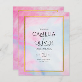 Lámina LeahG Pink Aqua Blue Gold INVITE