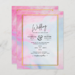 Lámina LeahG Pink Aqua Blue Gold INVITE