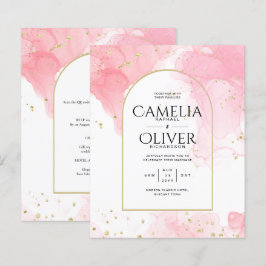Lámina LeahG PINK GOLD INK Resumen de boda