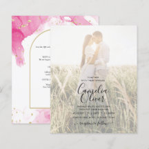 LeahG PINK GOLD INK Resumen de boda