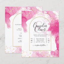 LeahG PINK GOLD INK Resumen de boda
